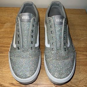Women’s Vans Silver Sparkle size US Missy 6